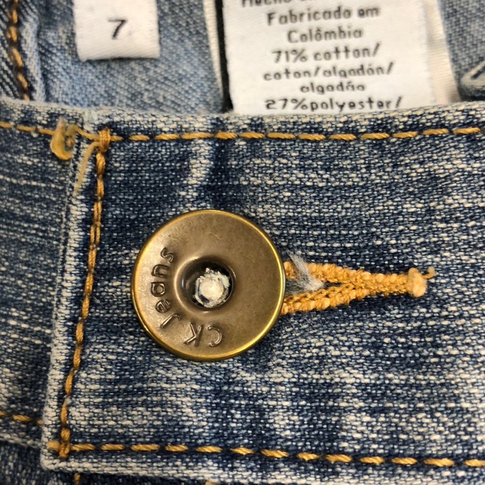 Calvin Klein Blue Jeans Flare Size 7 - Picture 5 of 6